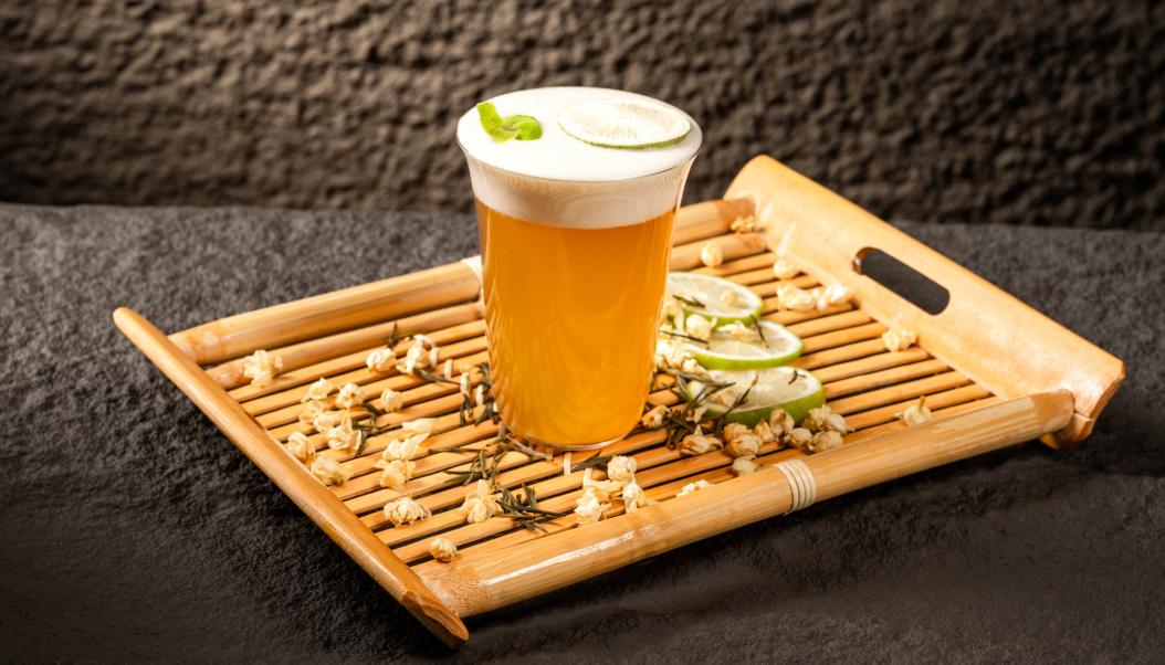 火鍋春季甜品，加盟店新品，抹茶奶豆腐！